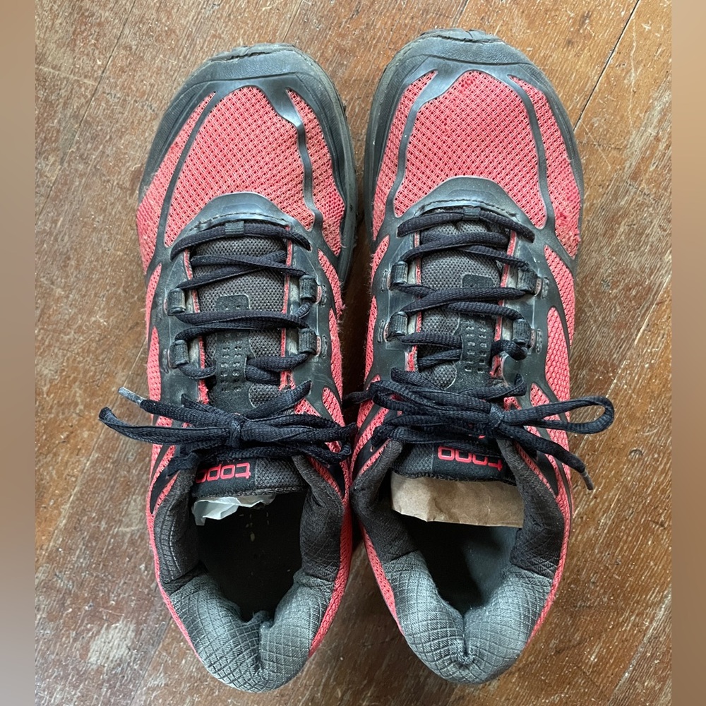 Topo Red and Black Men's Trail Running Shoes